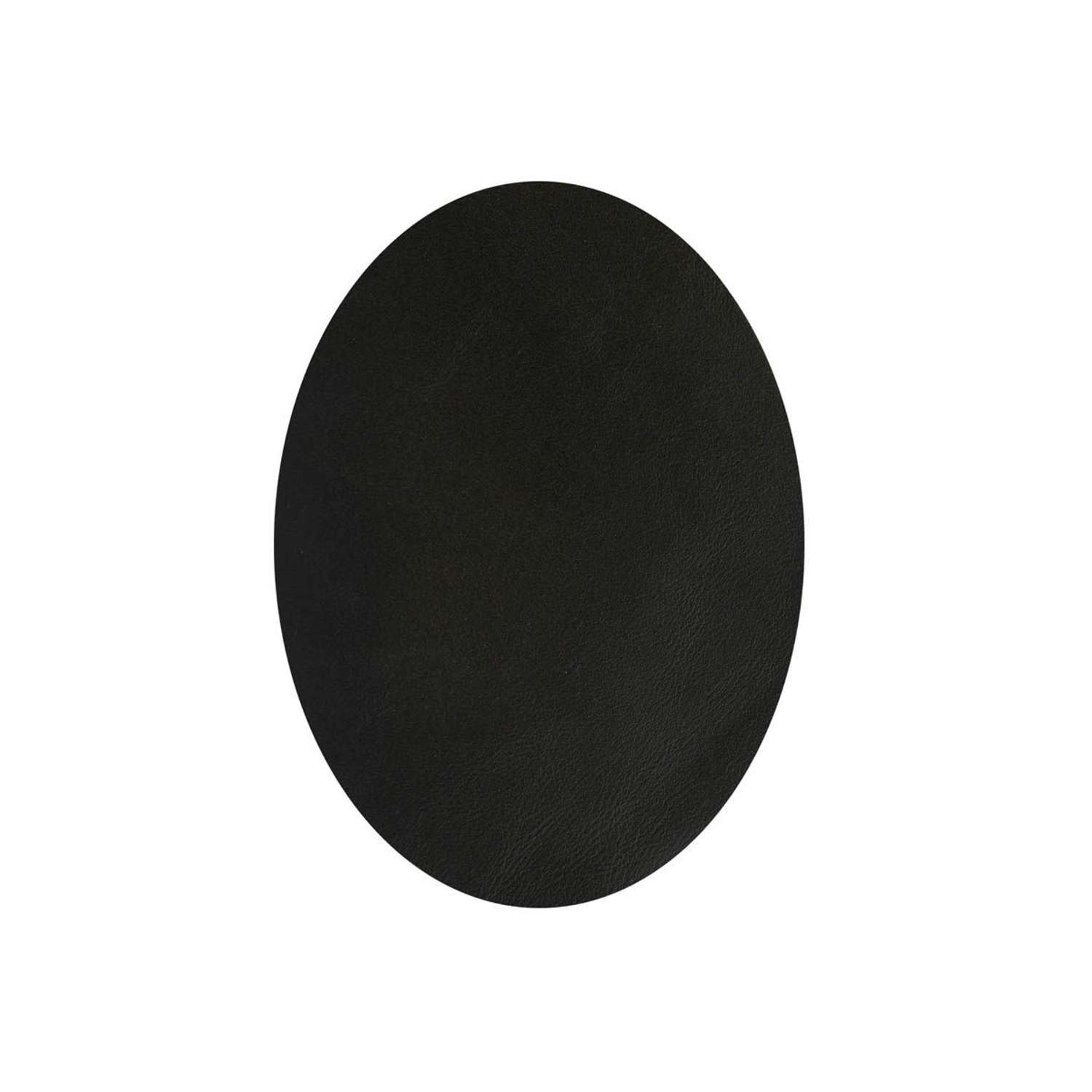 Заплатка Галерея термоклеевая большой овал из кожи для ткани 12.2х15 см 2 шт черный - фото 3