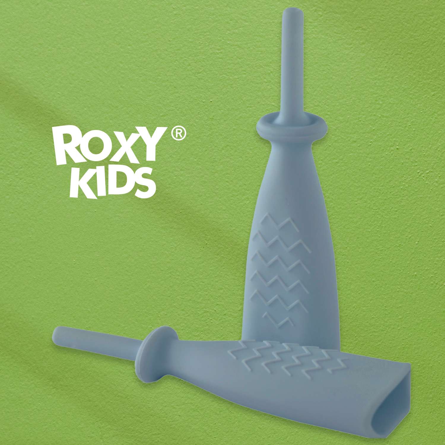 Трубка газоотводная ROXY-KIDS от коликов Елочка серая - фото 1