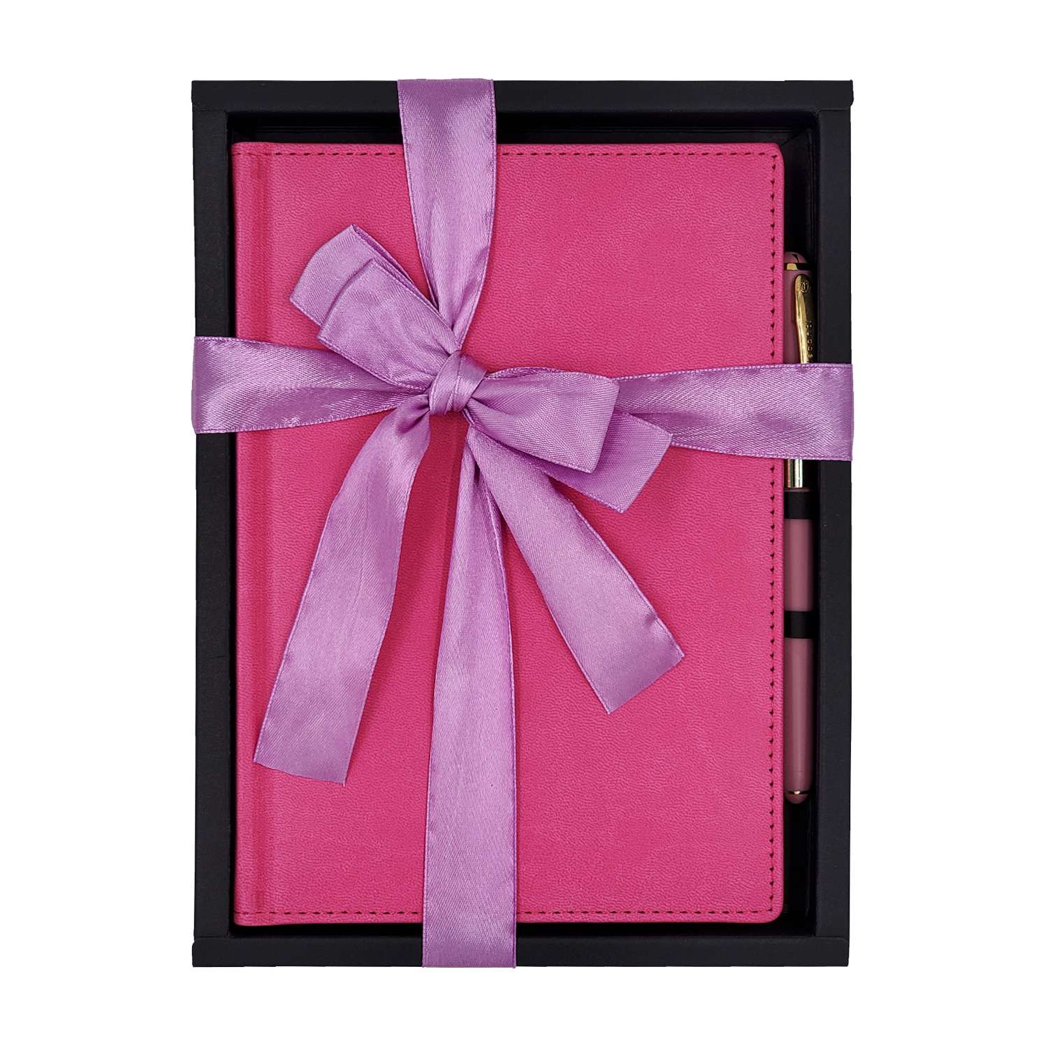 Набор подарочный Альт Velvet розовый А5 145х205 мм ежедневник и ручка - фото 1