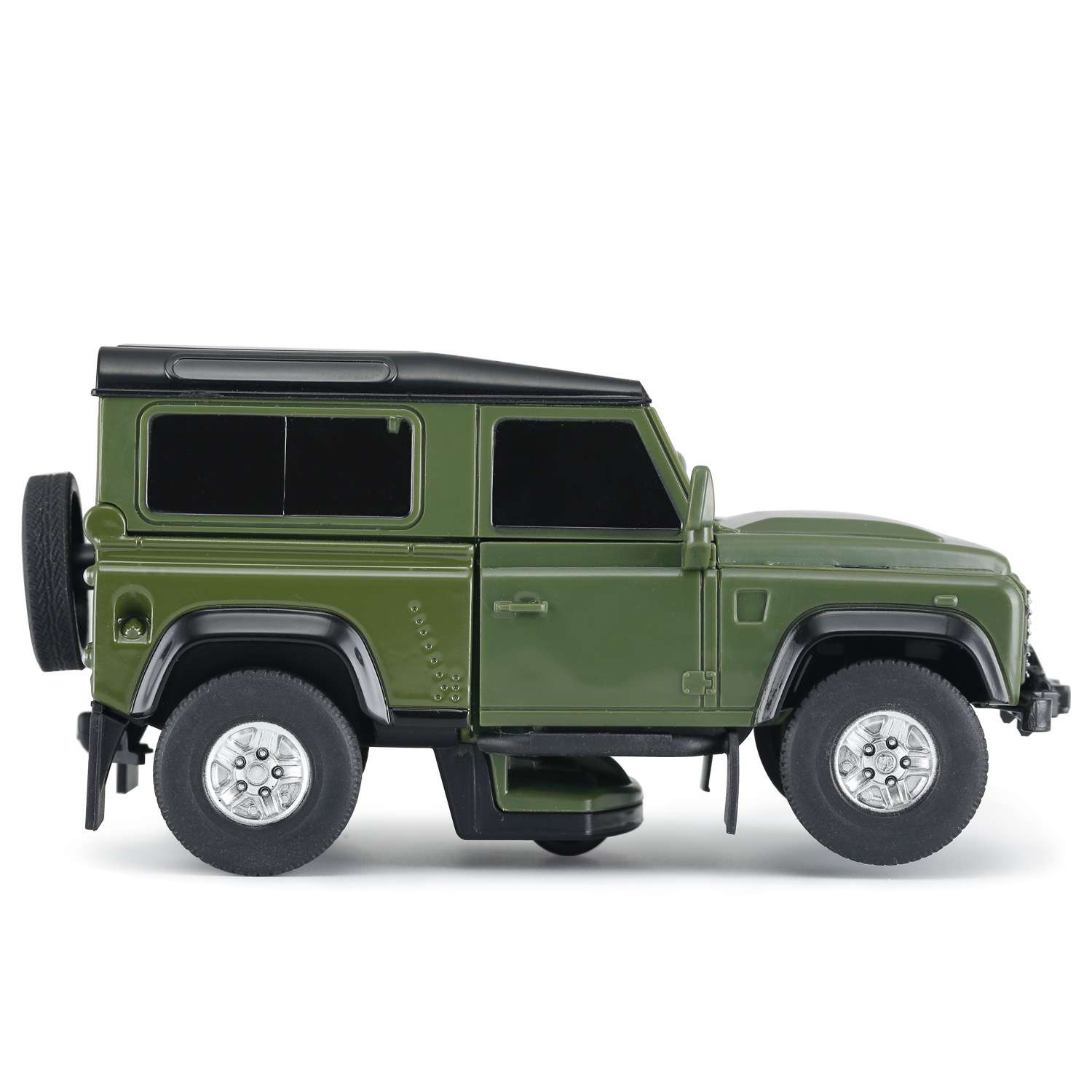 Машина Rastar 1:32 Land Rover Defender Трансформер Зеленый 62010 62010 - фото 4