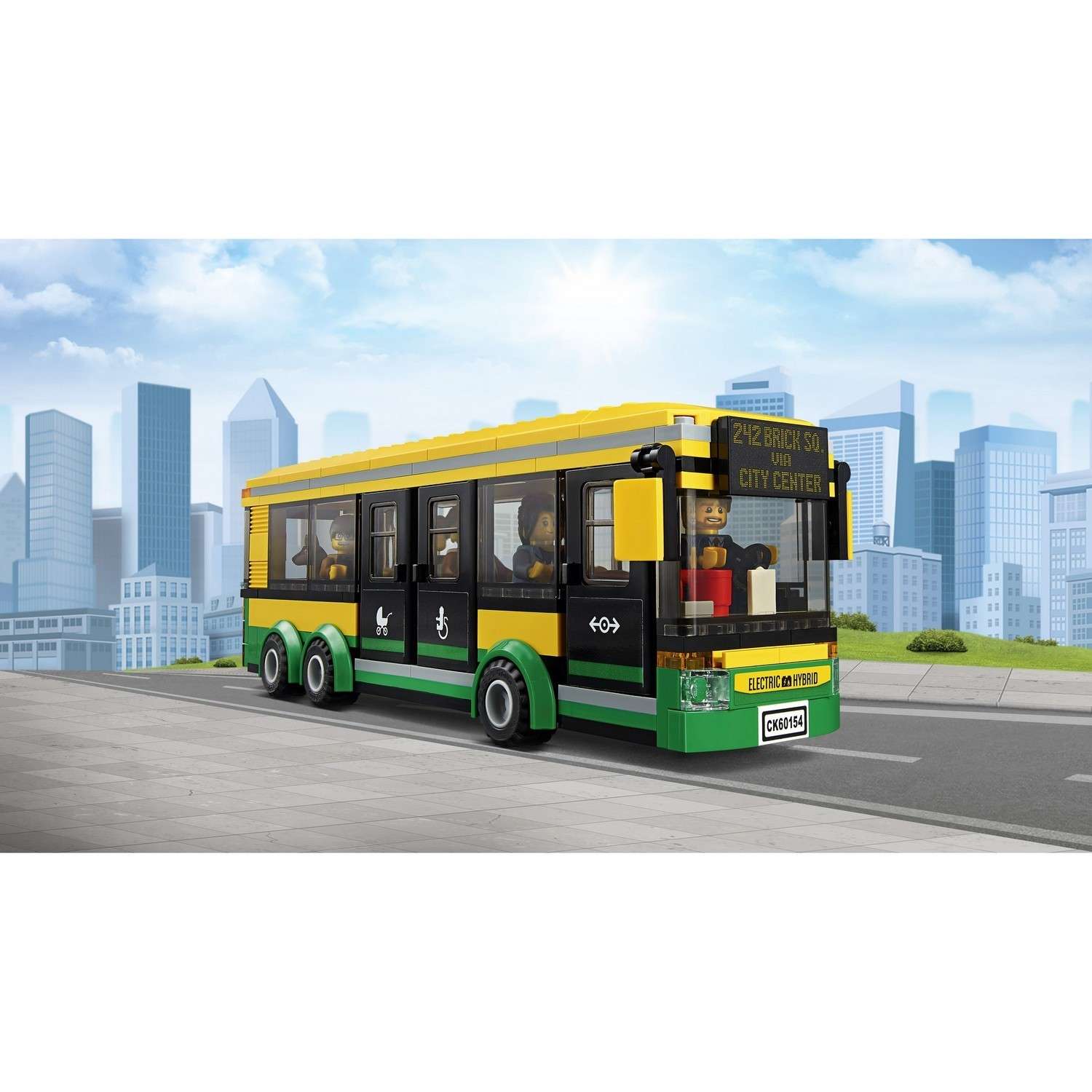 Конструктор LEGO City Town Автобусная остановка (60154) - фото 10