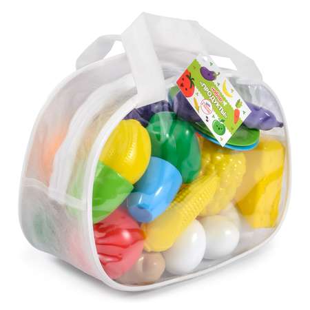 Игровой набор Green Plast Продукты в сумочке 28 элементов