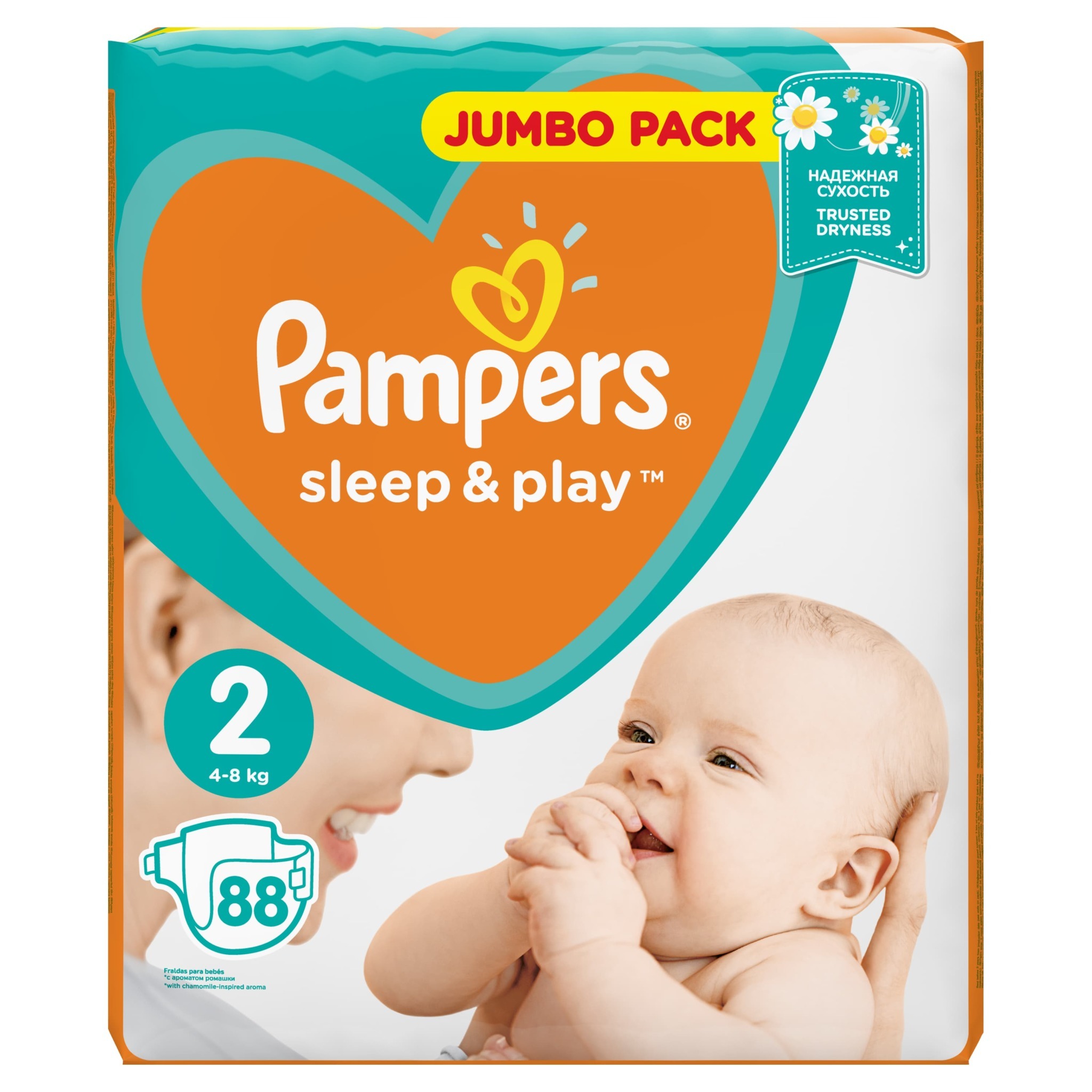 Подгузники Pampers Sleep and Play 2 4-8кг 88шт - фото 2