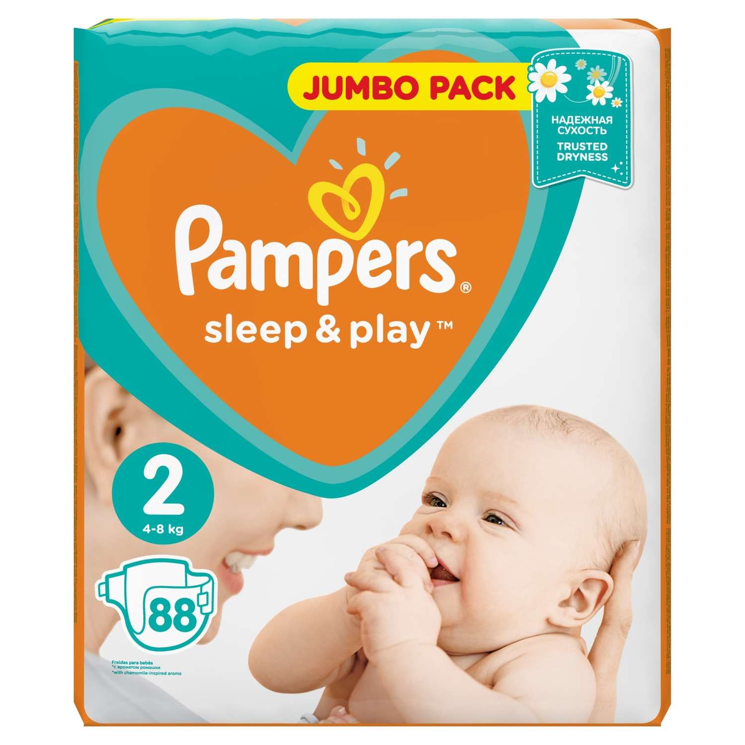 Подгузники Pampers Sleep and Play 2 4-8кг 88шт - фото 2