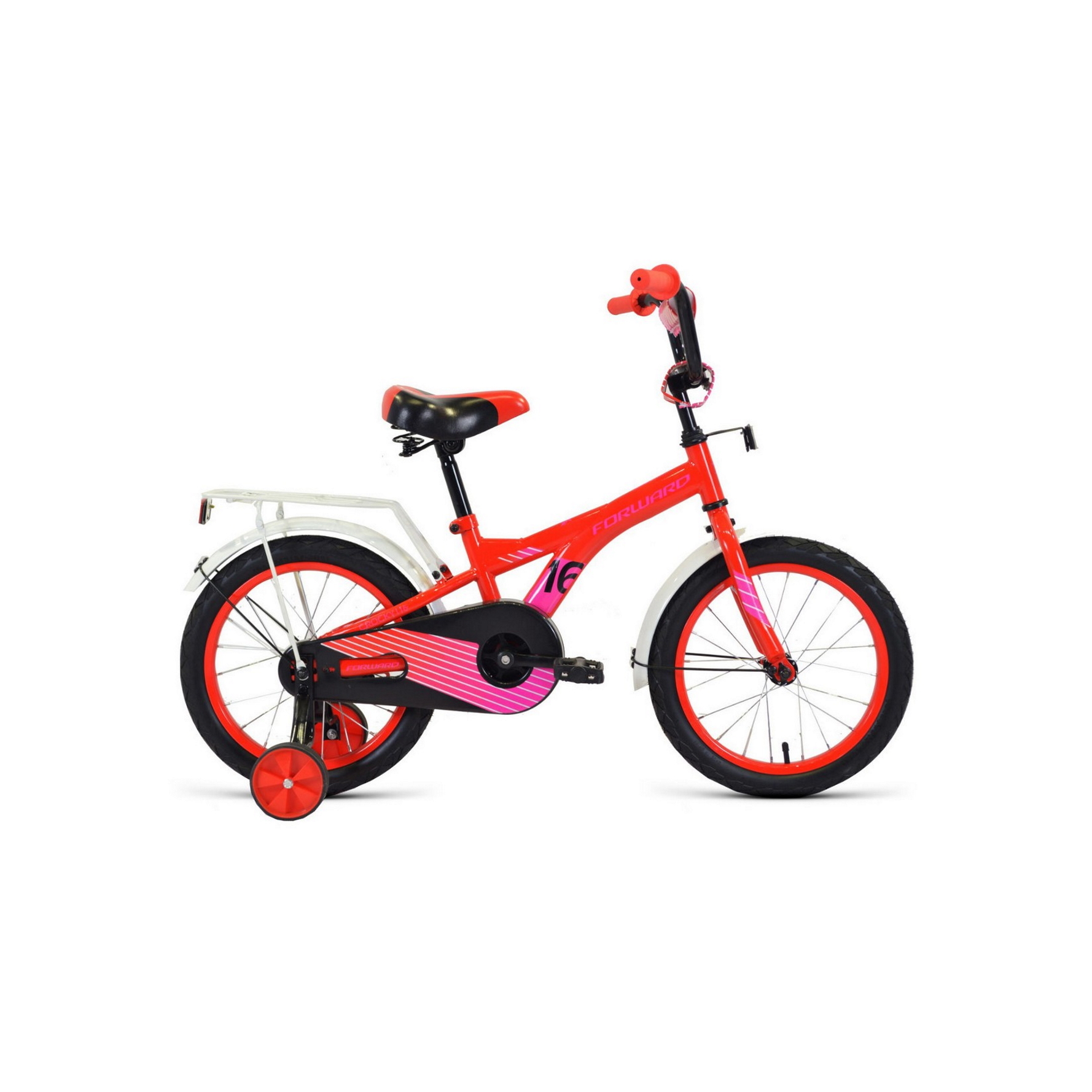 Велосипед детский Forward CROCKY 16 2022 красный/фиолетовый - фото 1