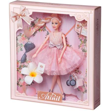 Кукла ABTOYS Мой розовый мир в платье с многослойной юбкой