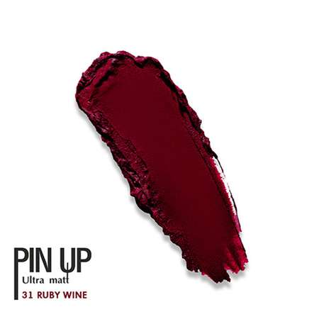 Блеск для губ Luxvisage Pin up ultra matt матовый тон 31 ruby wine
