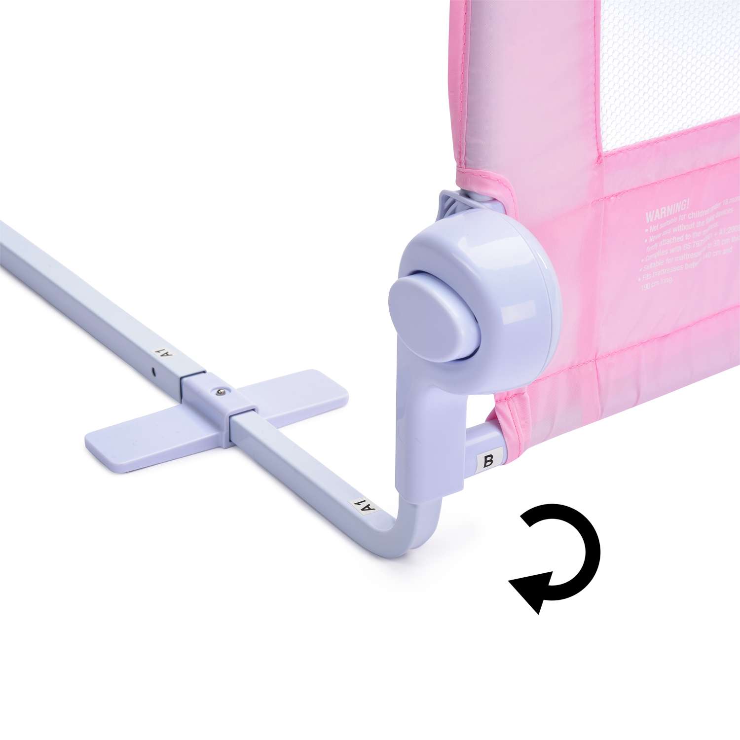 Ограничитель для кровати Summer Infant Single Fold Bedrail Розовый - фото 3