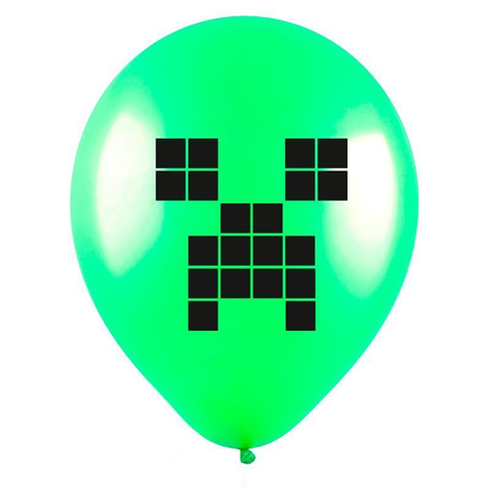 Воздушные шары Riota Майнкрафт разноцветные 25 шт 30 см