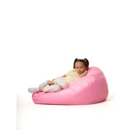Кресло мешок груша PUFFGARDEN XL розовое оксфорд со съемным чехлом