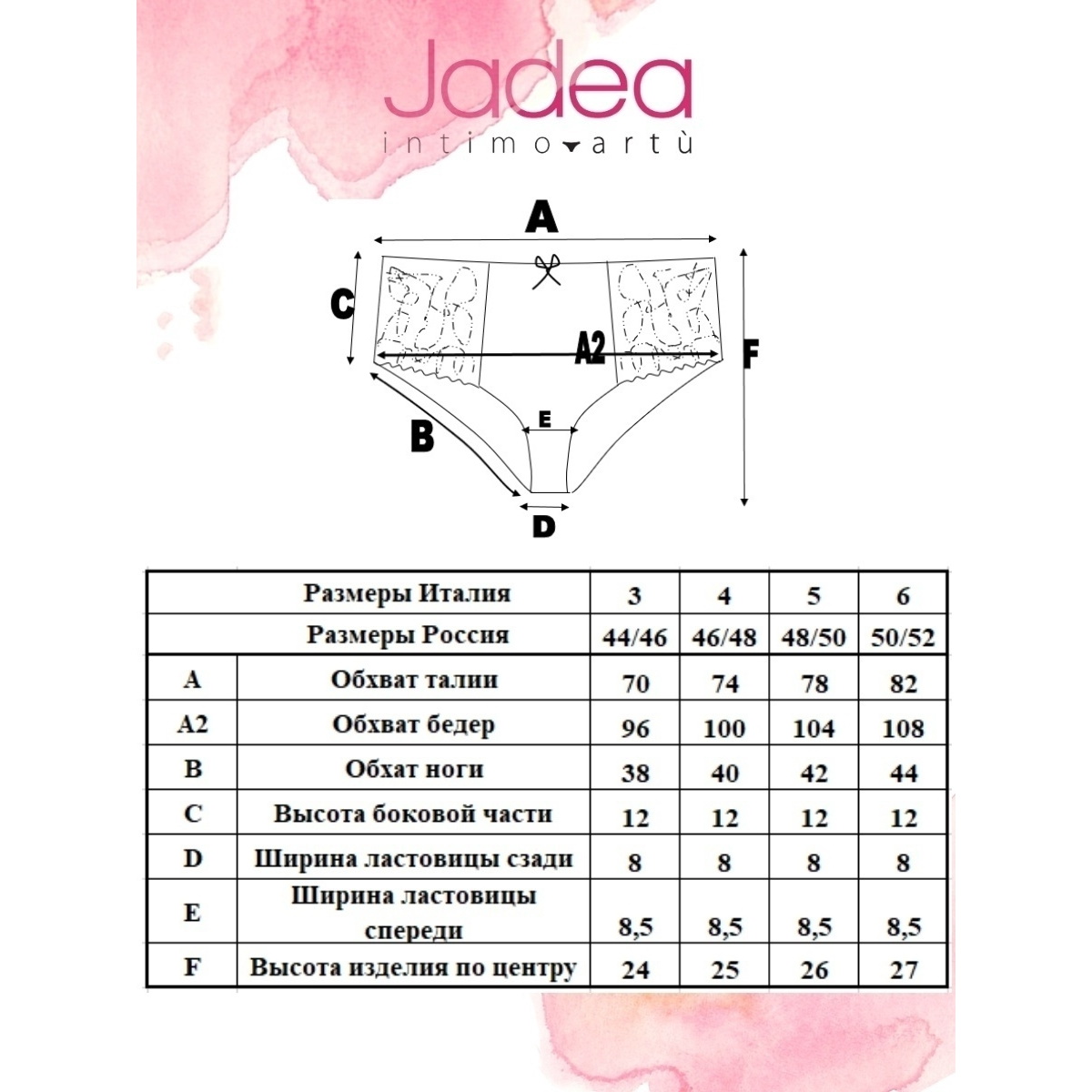 Трусы Jadea JADEA J829 slip черный - фото 6