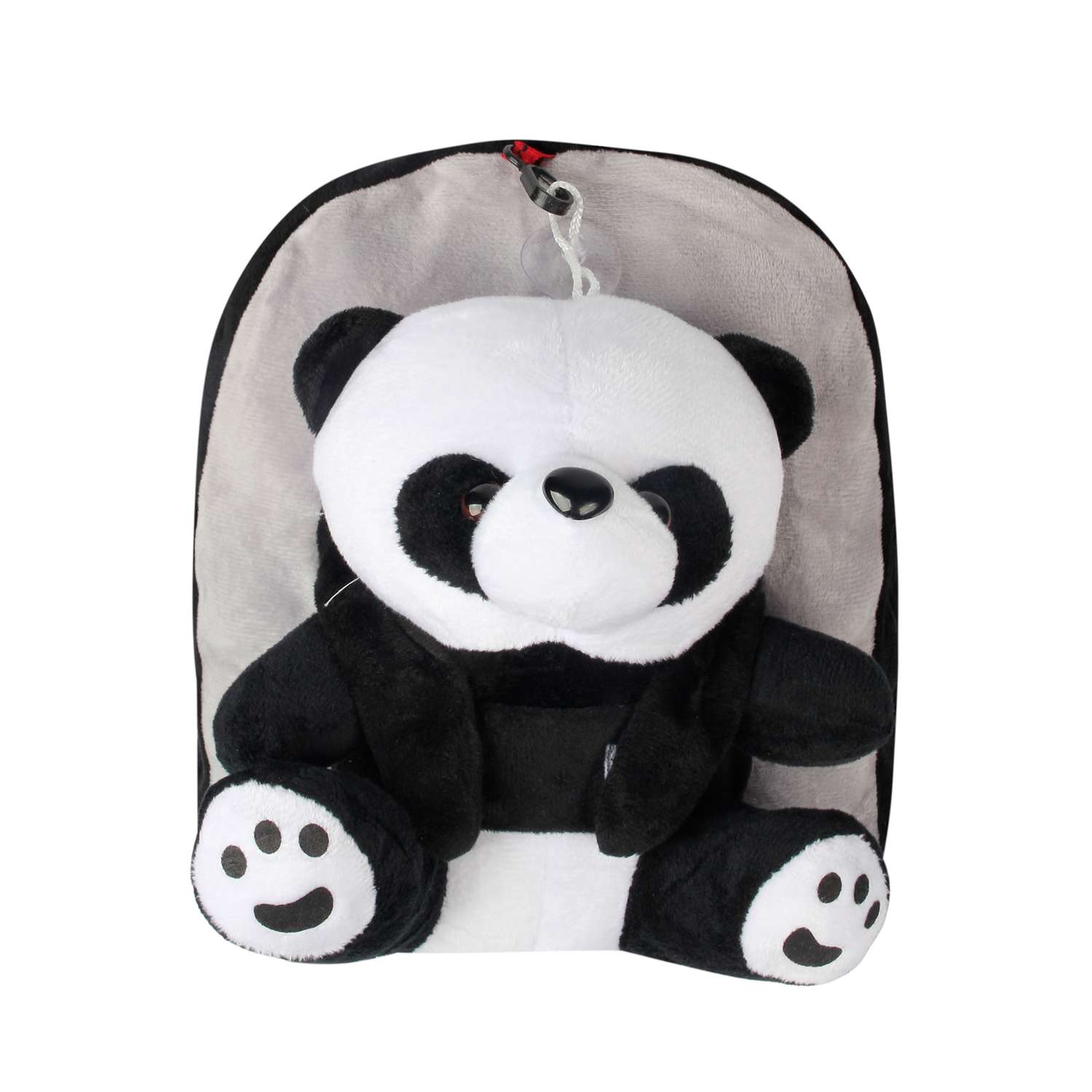 Рюкзак с игрушкой Little Mania серый Панда - фото 1