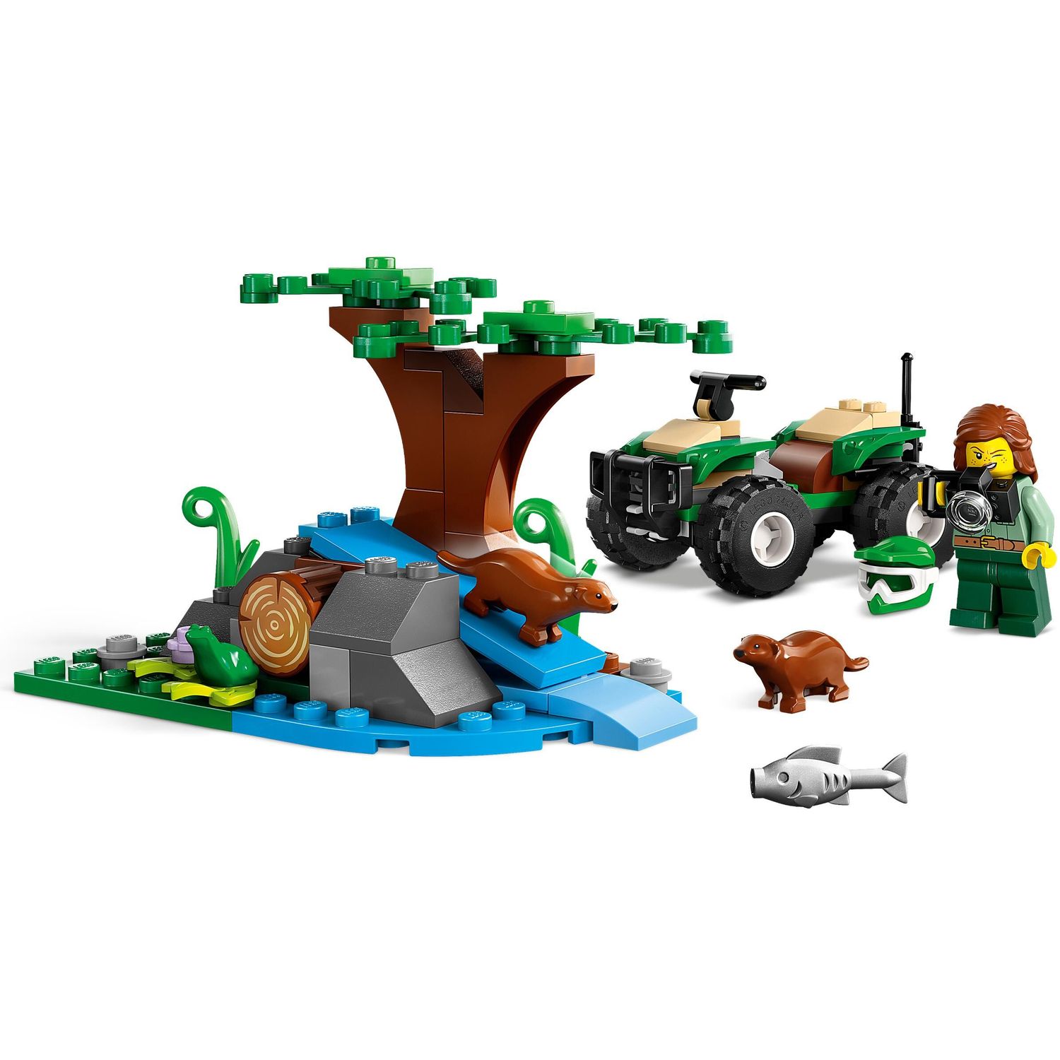 Конструктор LEGO City ATV and Otter Habitat 60394 - фото 3