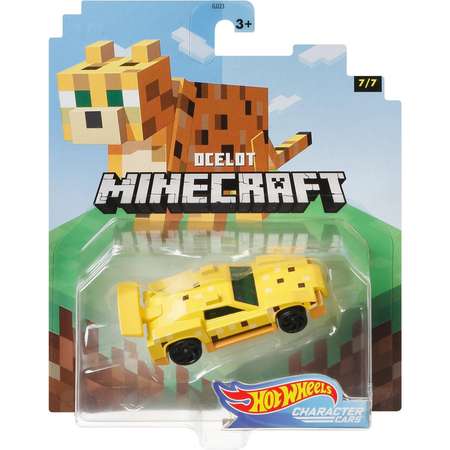 Машинка Hot Wheels Герои компьютерных игр Minecraft Оцелот GJJ37