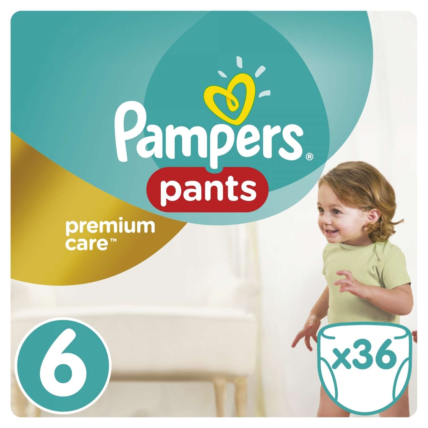 Подгузники-трусики Pampers Premium care 15+кг 36шт - фото 1