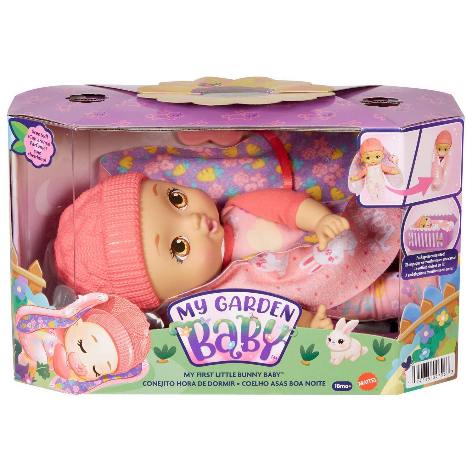 Кукла-пупс My Garden Baby Моя первая малышка-зайчик Розовая HGC10 HGC10 - фото 2