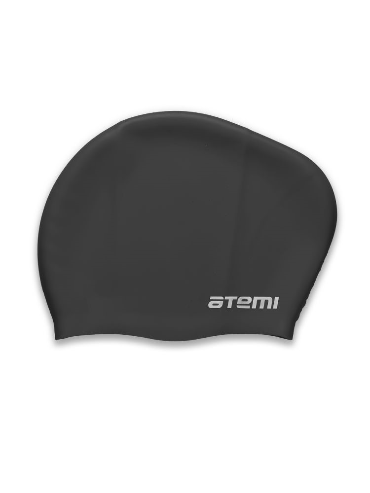 Шапочка для плавания LC-02 Atemi для длинных волос силикон объём 56-64 см цвет чёрный - фото 5