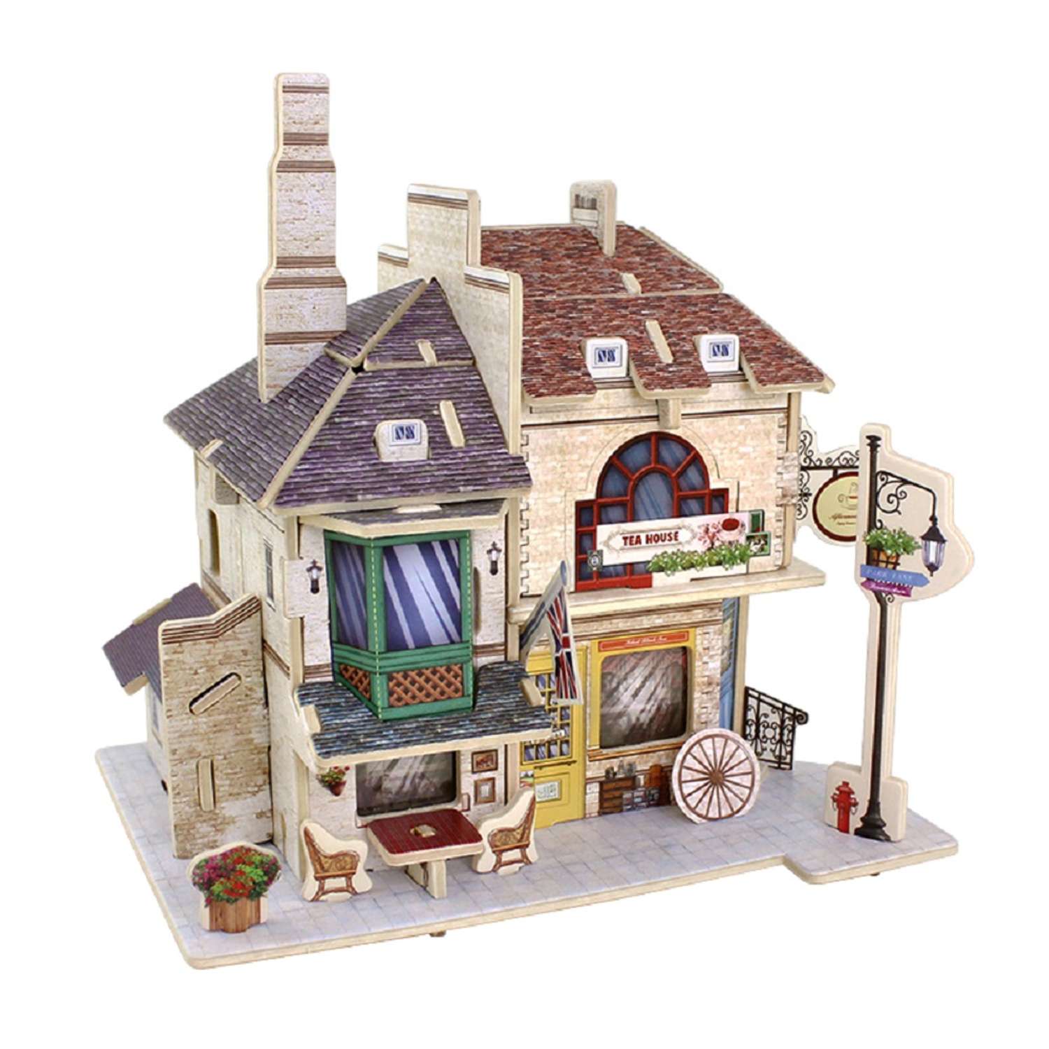 Сборные модели домов. REZARK пазл 3d. Robotime конструктор деревянный дом. REZARK домики Британии.
