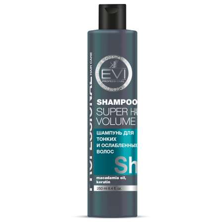 Шампунь Evi Professional Объем и сила для тонких и ослабленных волос