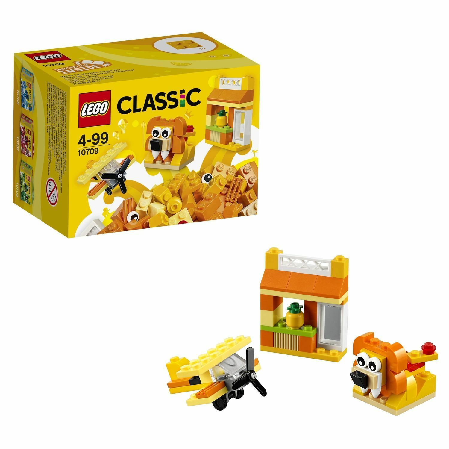 Конструктор LEGO Classic Оранжевый набор для творчества (10709) купить по  цене 499 ₽ в интернет-магазине Детский мир