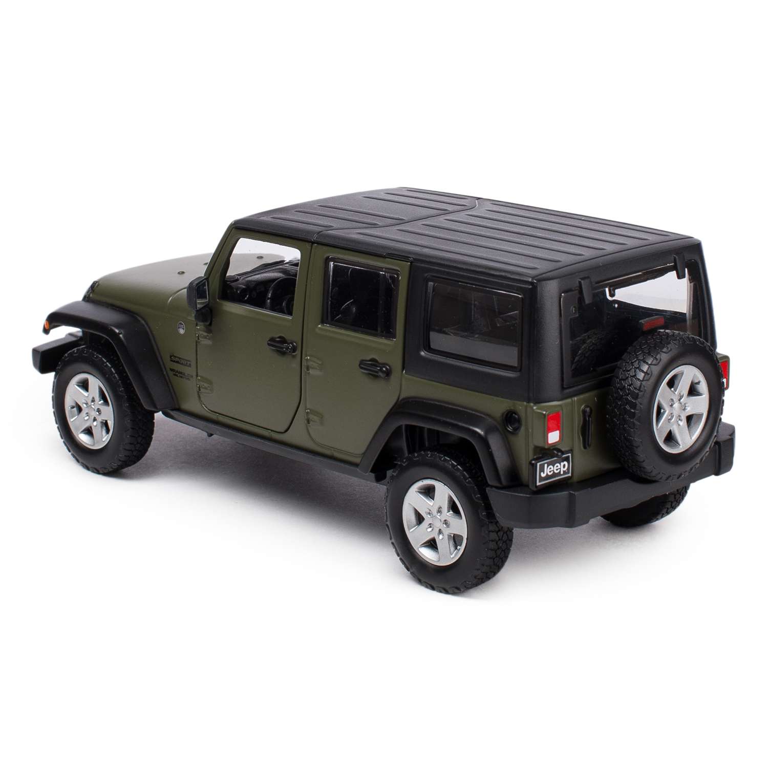 Автомобиль MAISTO Jeep 1:24 без механизмов зеленый 31268 - фото 3