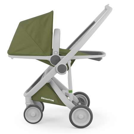 Коляска прогулочная Greentom Reversible Grey-Olive A+B+D