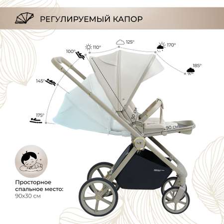 Коляска прогулочная Sweet Baby Elegante LT Beige