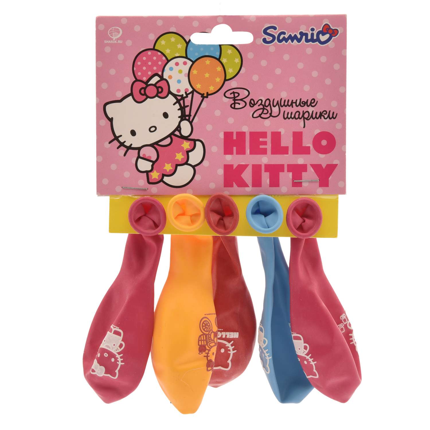 Набор шаров Веселая затея Hello Kitty 5шт 1111-0381 - фото 2