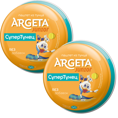 Паштет Junior Супер Тунец Argeta 3 шт по 95 г