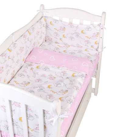 Борт в кроватку Amarobaby Мышата в облаках 4предмета AMARO-3104-MvO