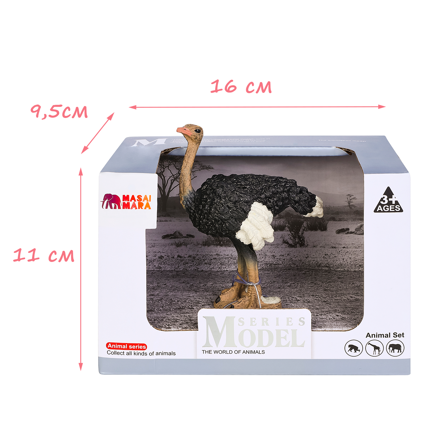 Игрушка фигурка Masai Mara Страус Мир диких животных MM211-157 - фото 3