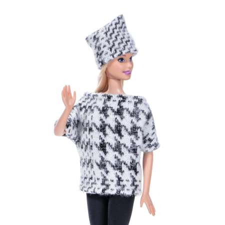 Одежда для кукол типа Барби VIANA Набор свитер шапочка брюки для куклы Пышка