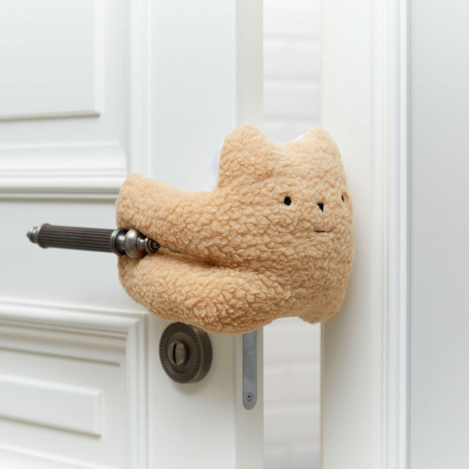 Блокиратор для дверей Happy Baby мягкий бежевый мишка - фото 6