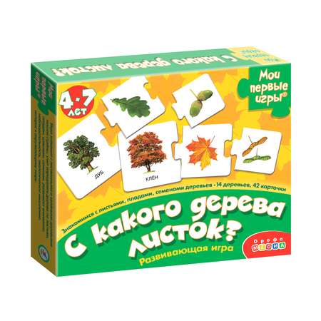 Развивающая игра Дрофа-Медиа С какого дерева листок 2896