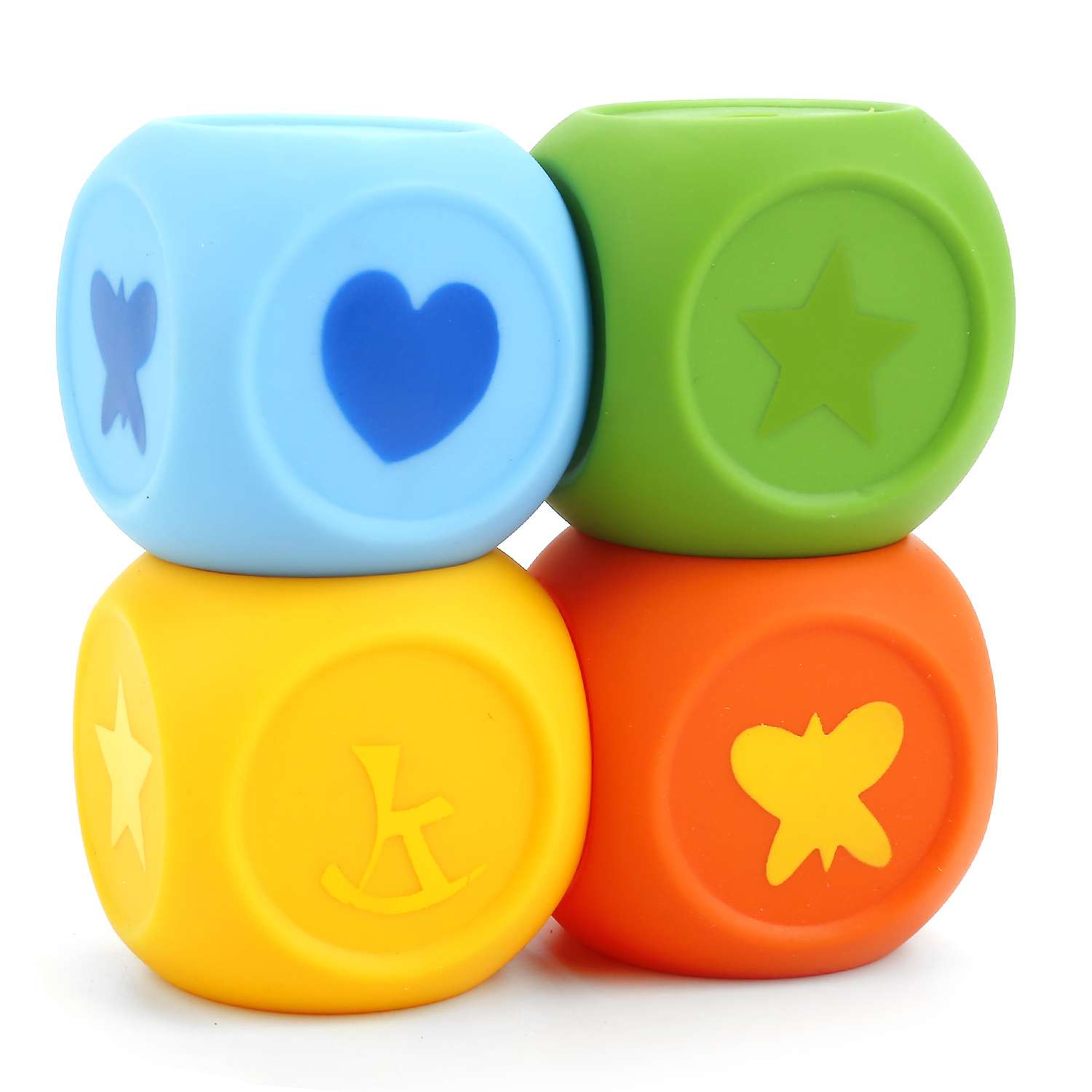 Набор Играем вместе кубы в сетке для ванны 4 игрушки - фото 5