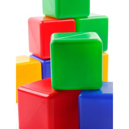 Кубики игровой набор для детей Новокузнецкий Завод Пластмасс цветные развивающие 18 шт