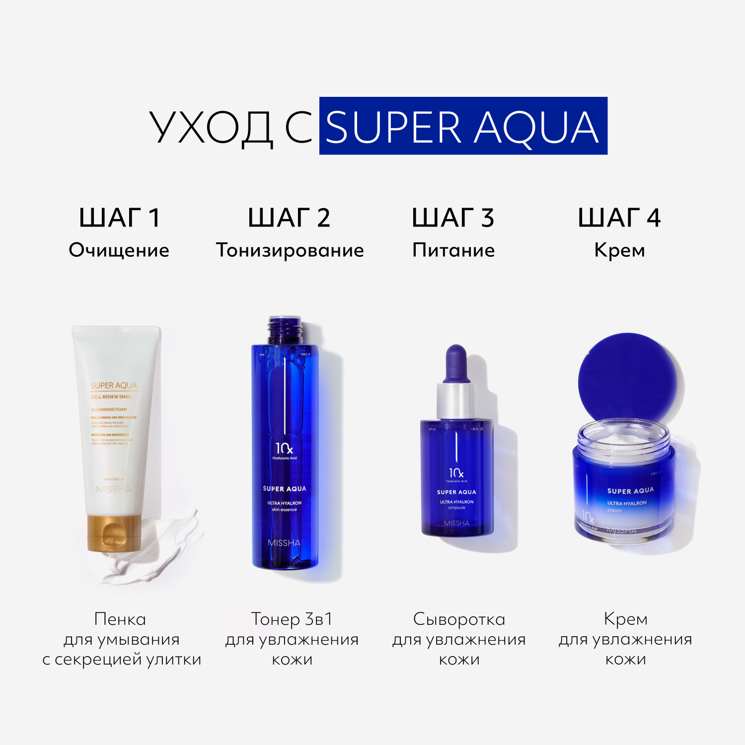 Пенка для умывания MISSHA Super Aqua Cell Renew с секрецией улитки 100 мл - фото 6