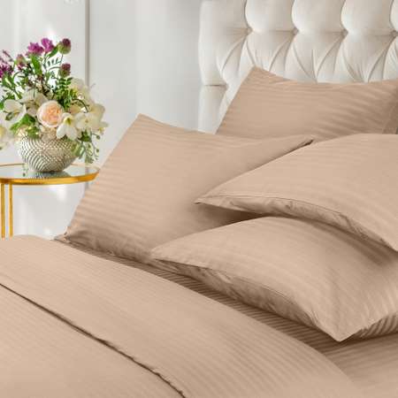 Комплект постельного белья Verossa 2.0СП Bronze страйп-сатин наволочки 50х70см 100% хлопок
