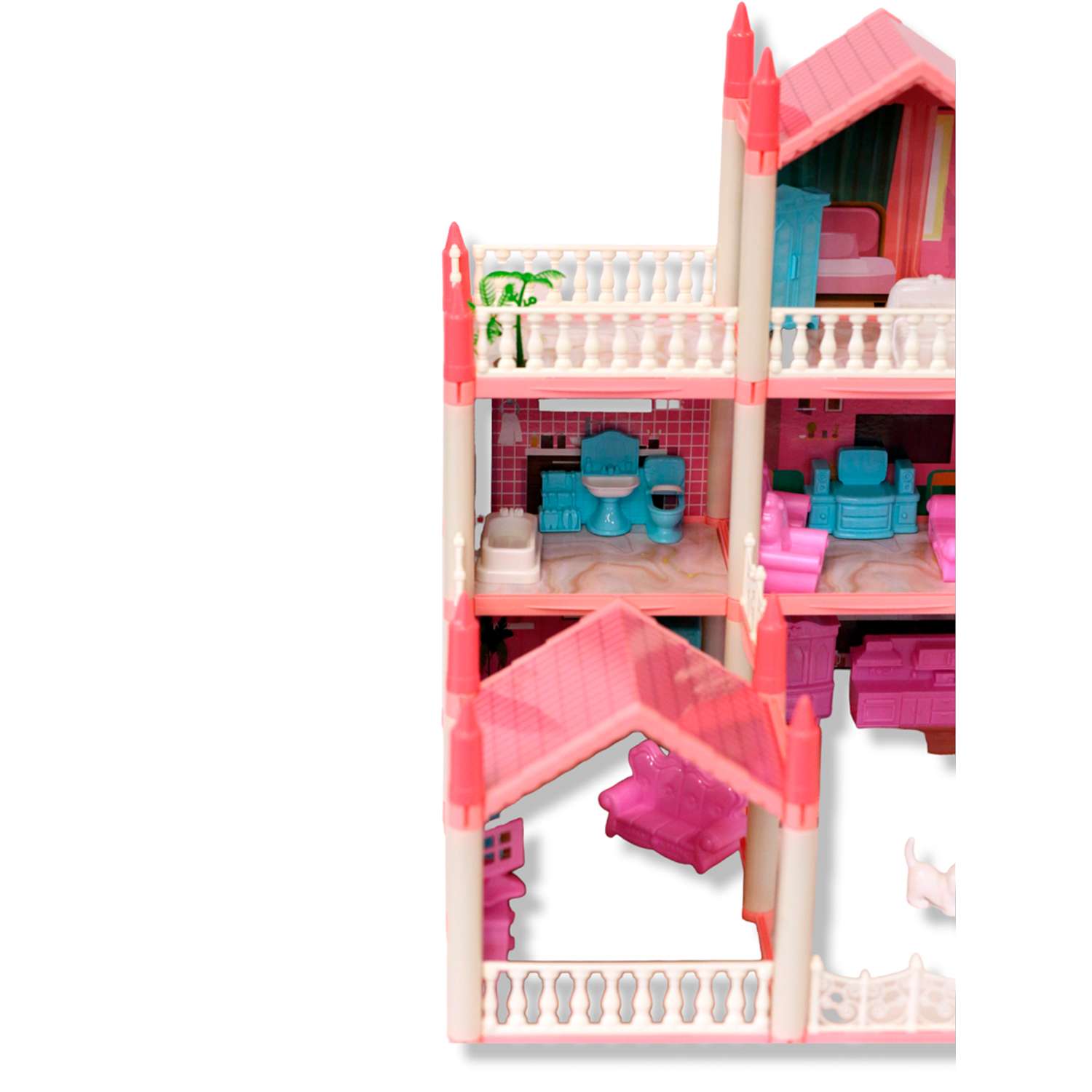 Кукольный домик SHARKTOYS 3 этажа 11500017 - фото 5