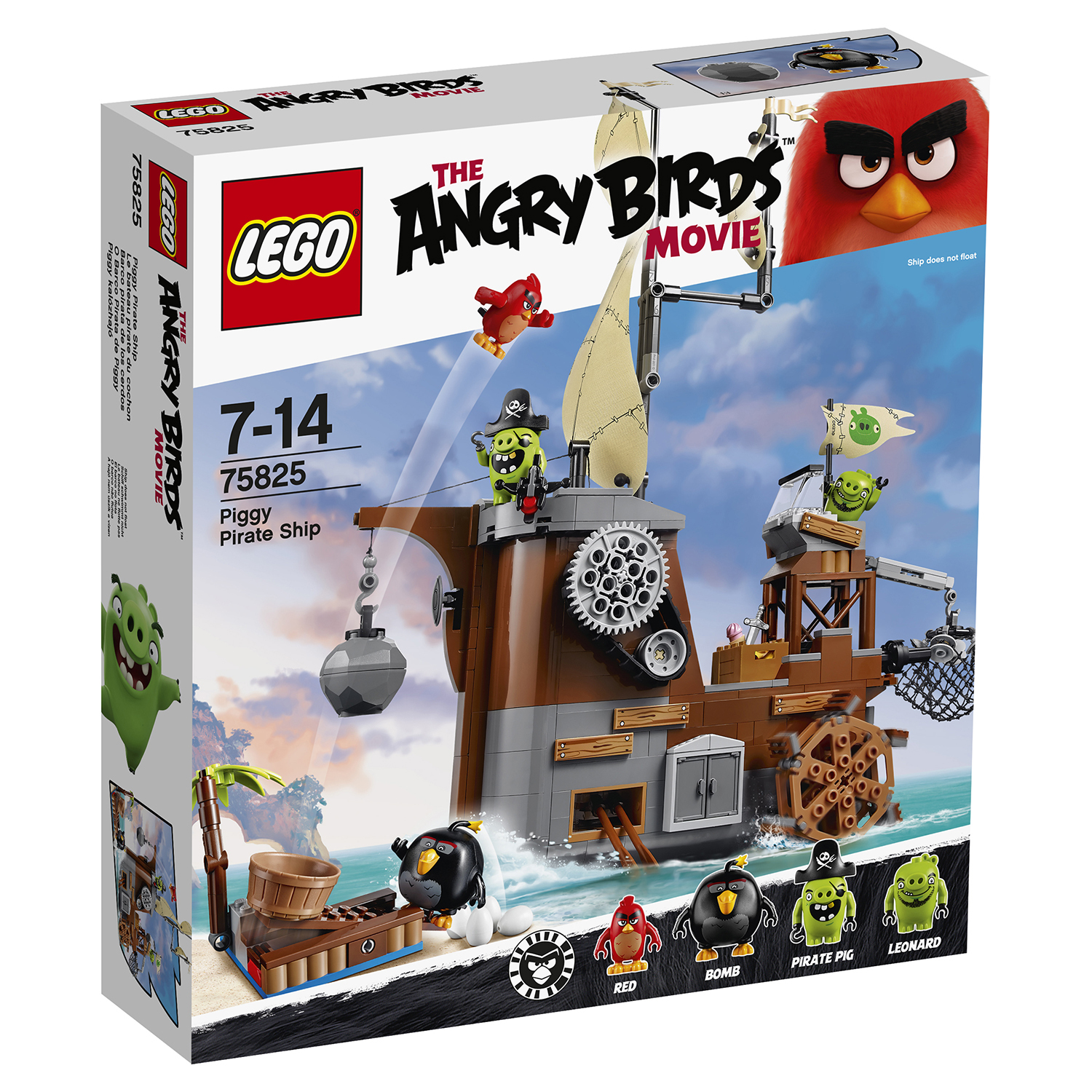 Конструктор LEGO Angry Birds Пиратский корабль свинок (75825) купить по  цене 6499 ₽ в интернет-магазине Детский мир