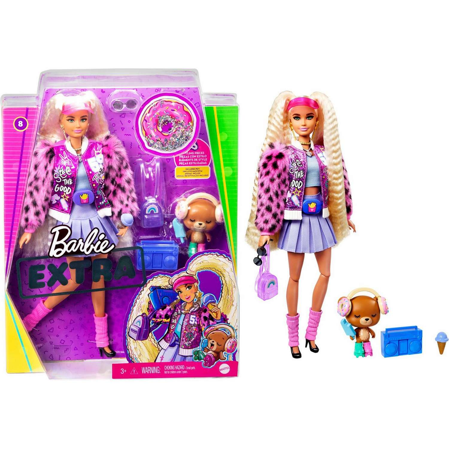 Кукла Barbie Экстра Блондинка с хвостиками GYJ77 GYJ77 - фото 10