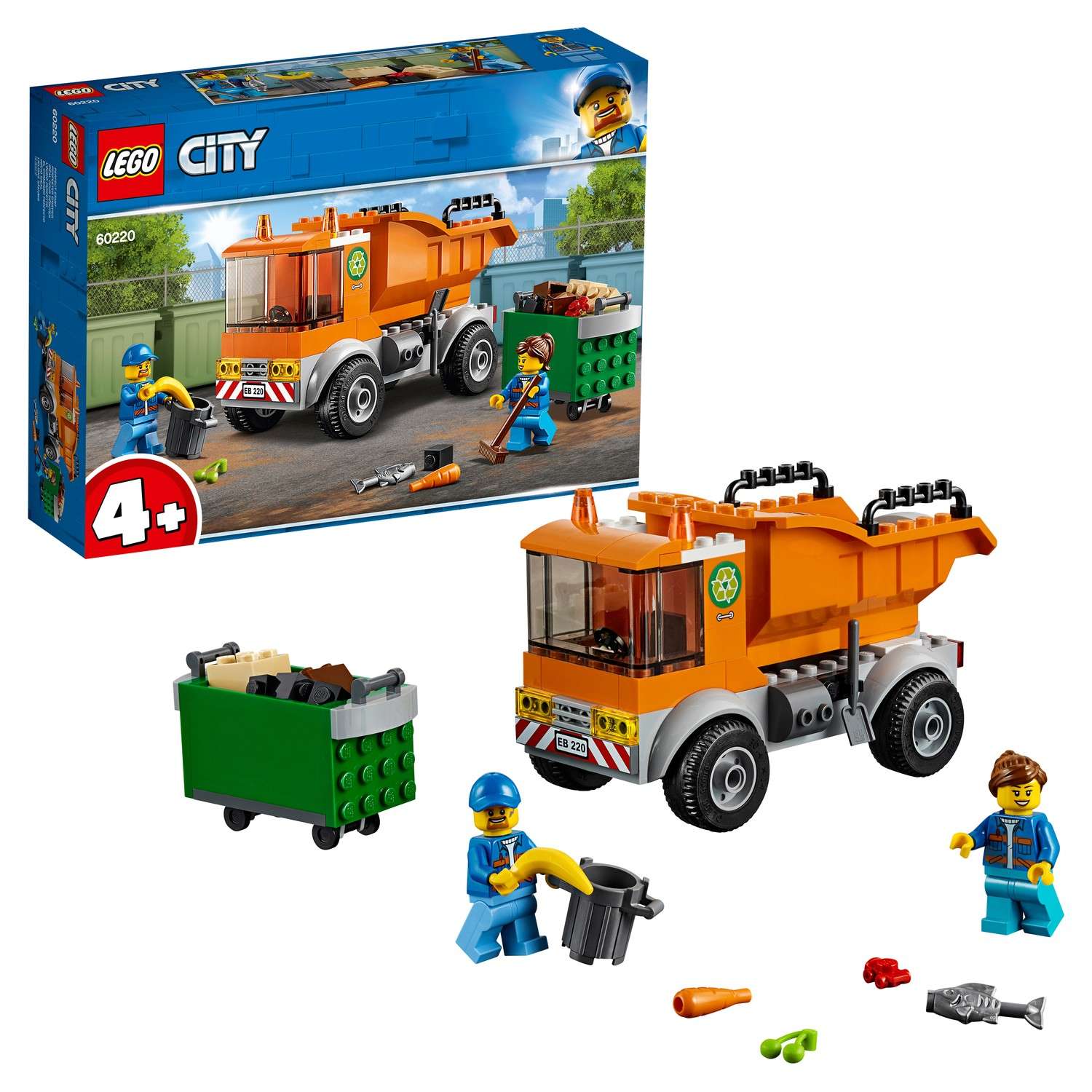 Конструктор LEGO City Great Vehicles Мусоровоз 60220 - фото 1