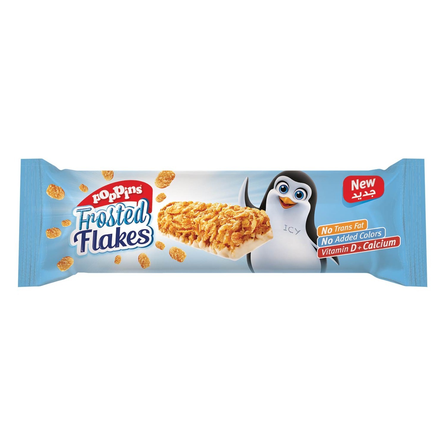 Батончик Poppins Frosted Flakes злаковый с белым шоколадом 25г с 3лет - фото 1