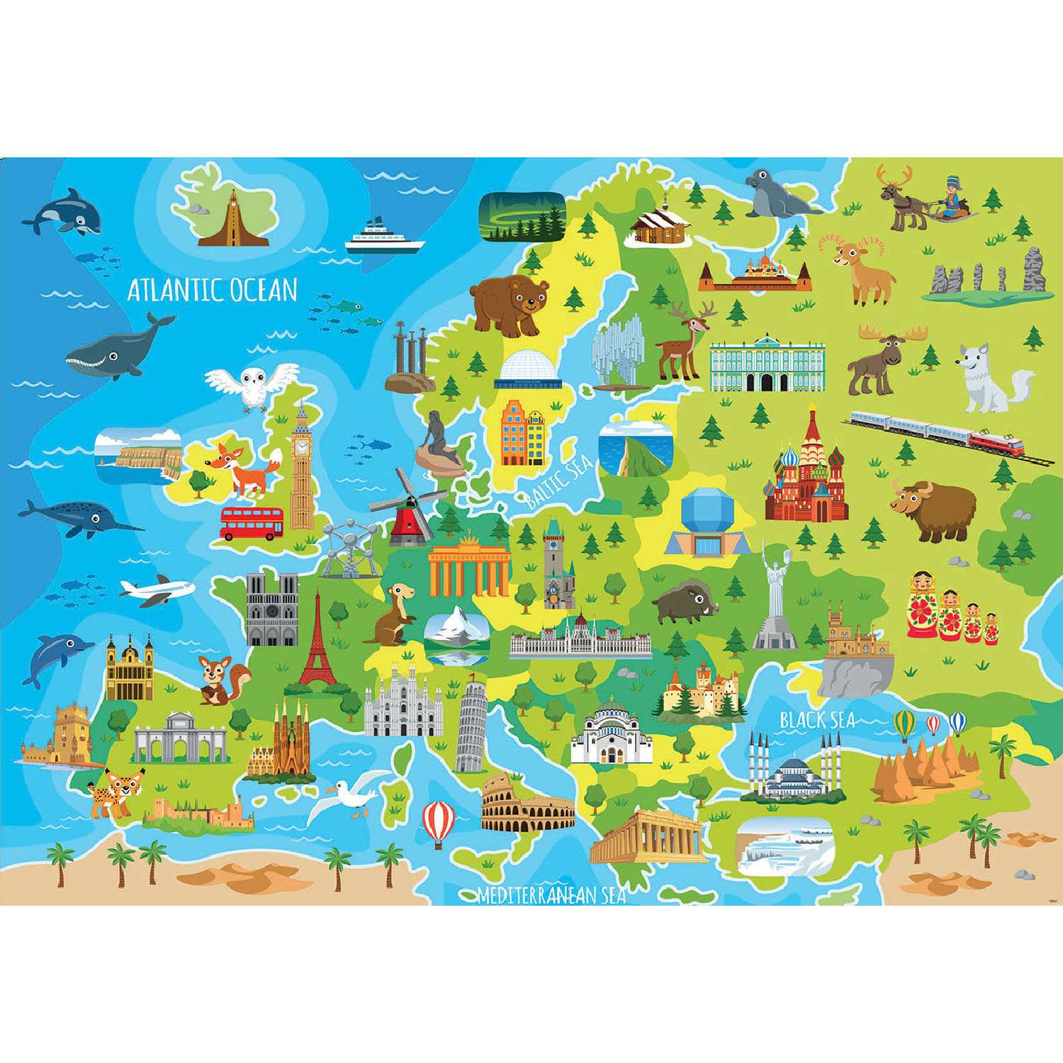 Пазл EDUCA Карта Европы 150 деталей - фото 2