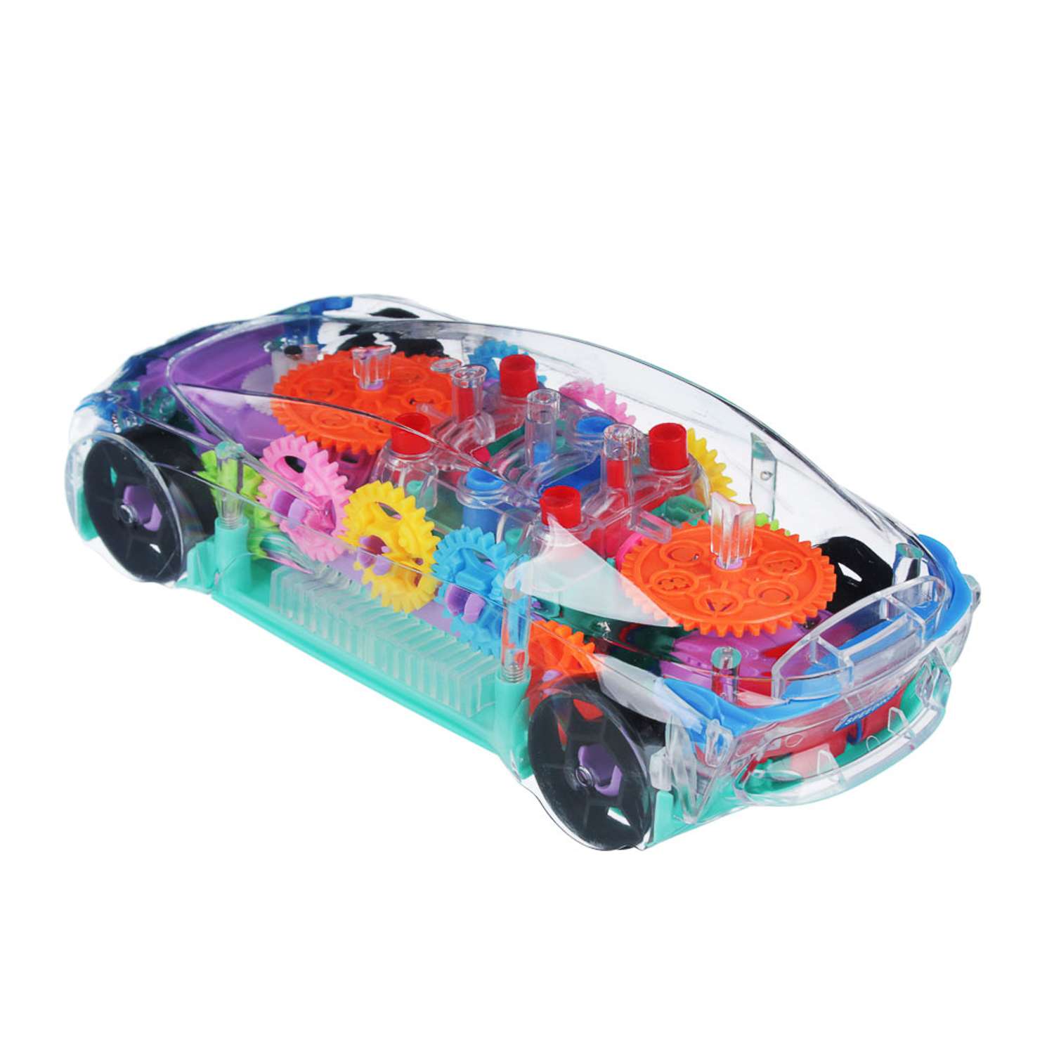 Машинка Игроленд интерактивная с прозрачным кузовом со светом и звуком - фото 4