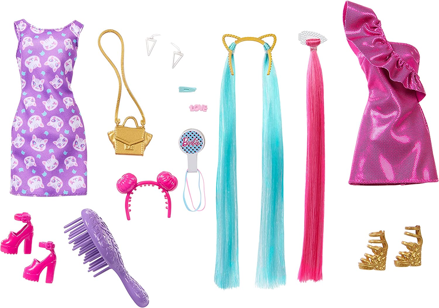 Кукла модельная Barbie Hair Play Кошка HKT96 - фото 6