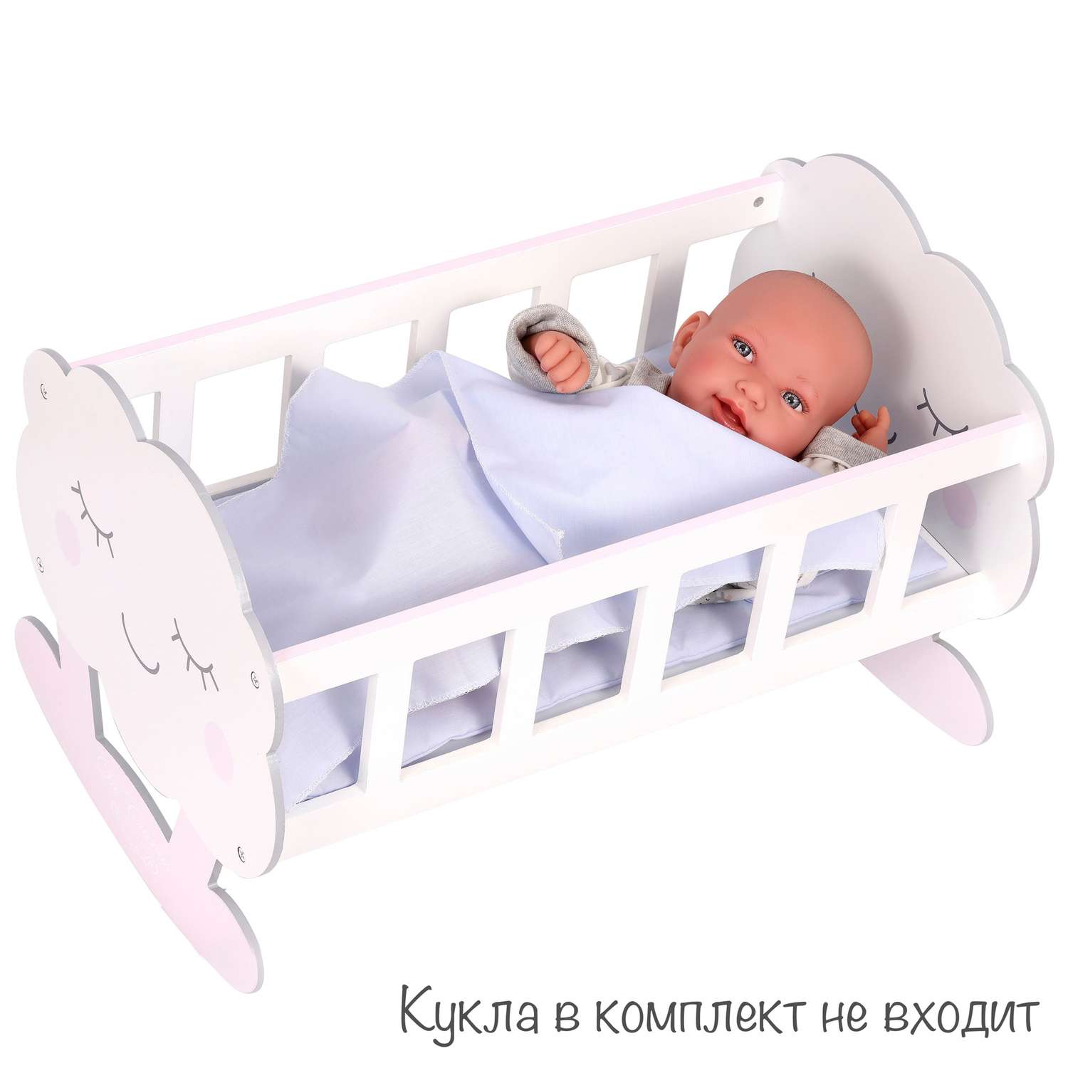 Кроватка-качалка DeCuevas Toys для куклы с аксессуарами серии Мартин 49 см 55129 - фото 7