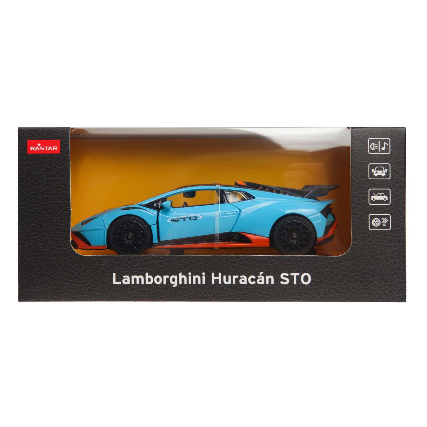 Автомобиль Rastar Lamborghini Huracan STO 1:32 без механизмов голубой 64300 - фото 7