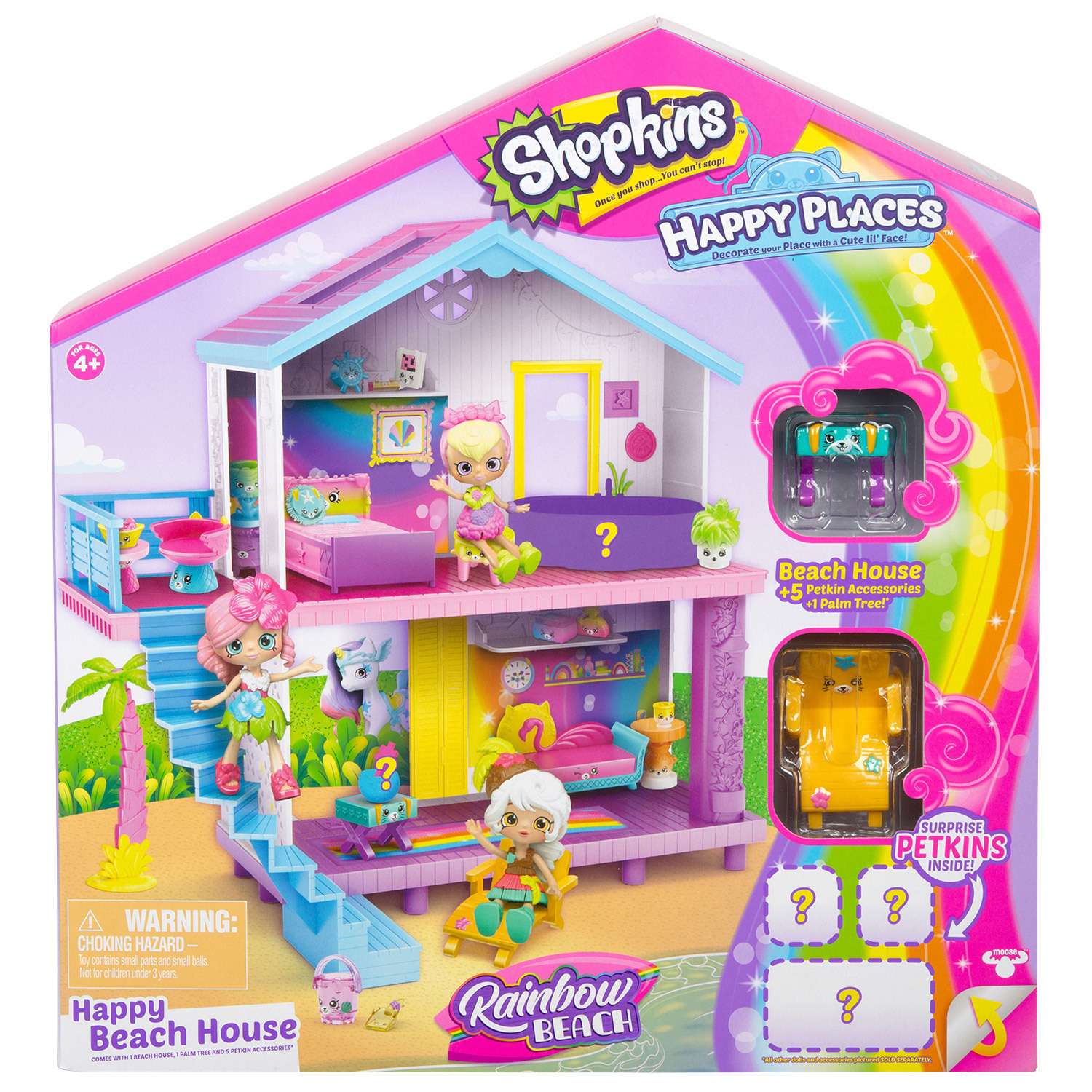 Игрушка Happy Places Shopkins Пляжный домик в непрозрачной упаковке (Сюрприз) 56860 - фото 2