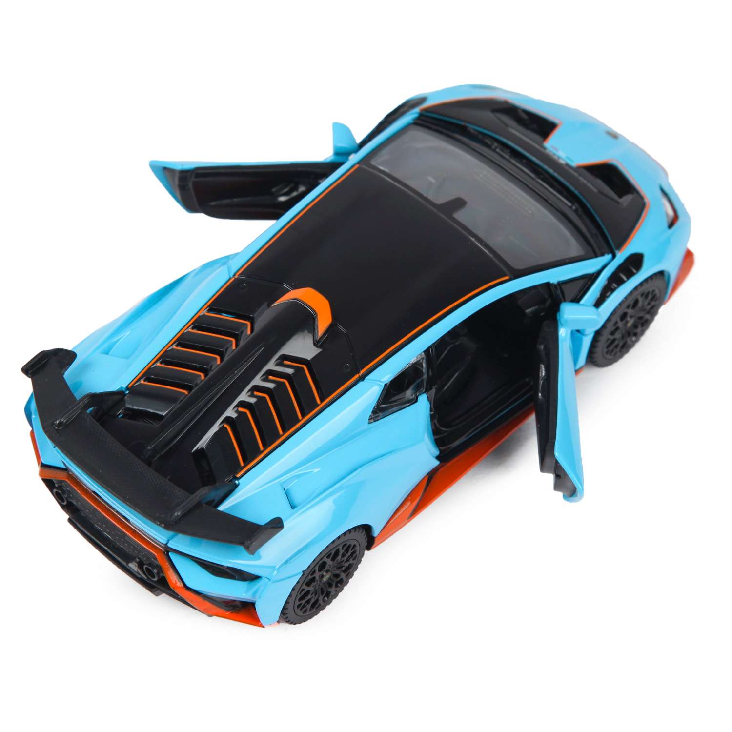 Автомобиль Rastar Lamborghini Huracan STO 1:32 без механизмов голубой 64300 - фото 6